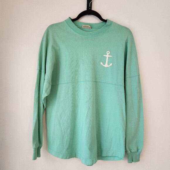 Spirit Jersey Long Sleeve T-Shirt Tee Mint Green Alpha Sigma Tau Epsilon Nu XS - Picture 2 of 9